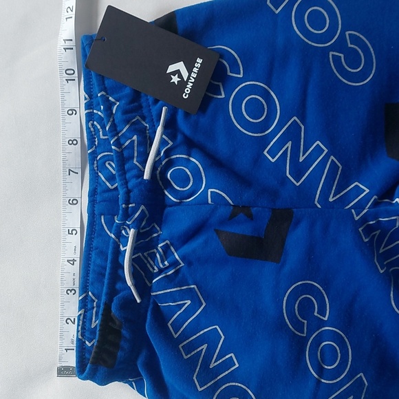 Converse Boys Fleece Cotton  Short Navy Size S 8/10 - Picture 4 of 7